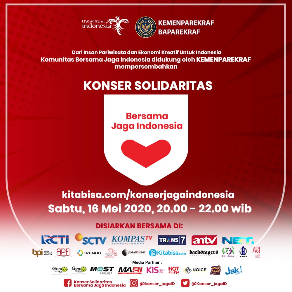 bersama jaga indonesia solidarity concert