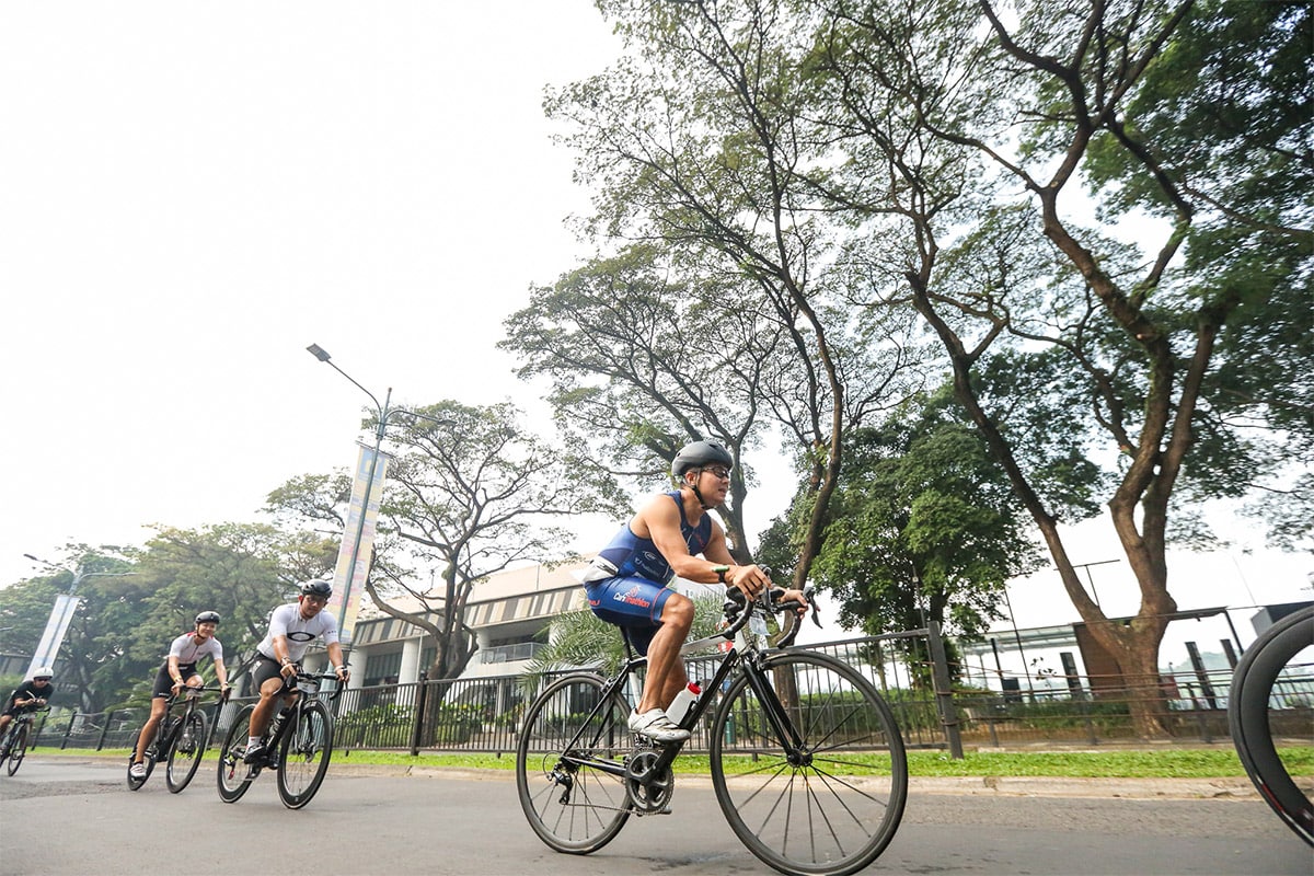 Peserta Golf Triathlon GOTTONG series pertama di Indonesia